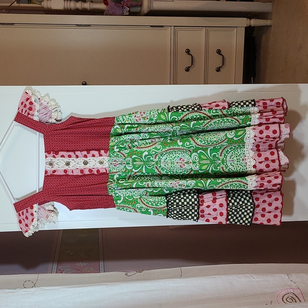 Mustard Pie Girls Christmas Dress 12Y